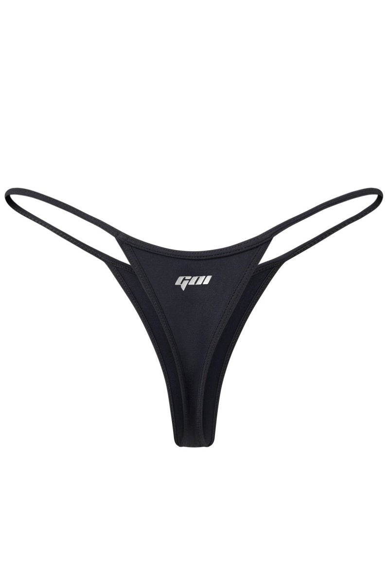 Black Aerin Thong - GOI Swimwear