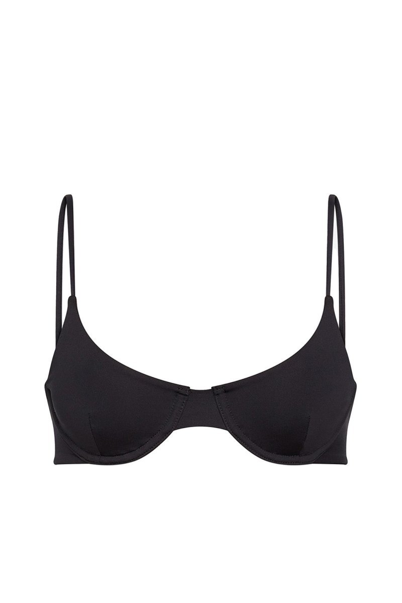 Black Nalu Balconette - GOI Swimwear