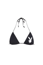 BLACK PLAYBOY BUNNY TOP - GOI Swimwear