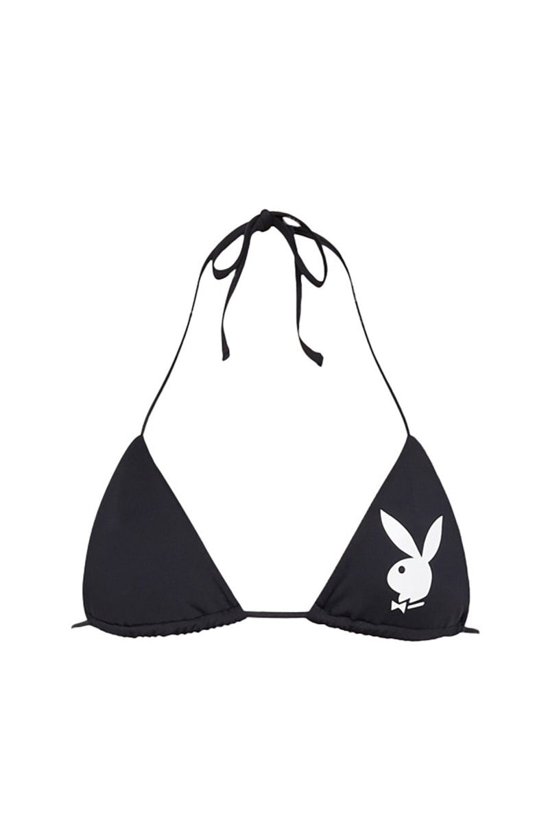 Black Playboy Bunny Top - GOI Swimwear