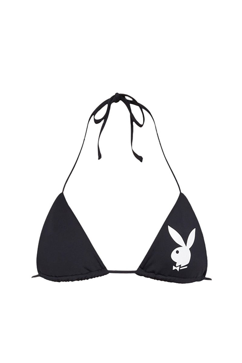Black Playboy Bunny Top - GOI Swimwear