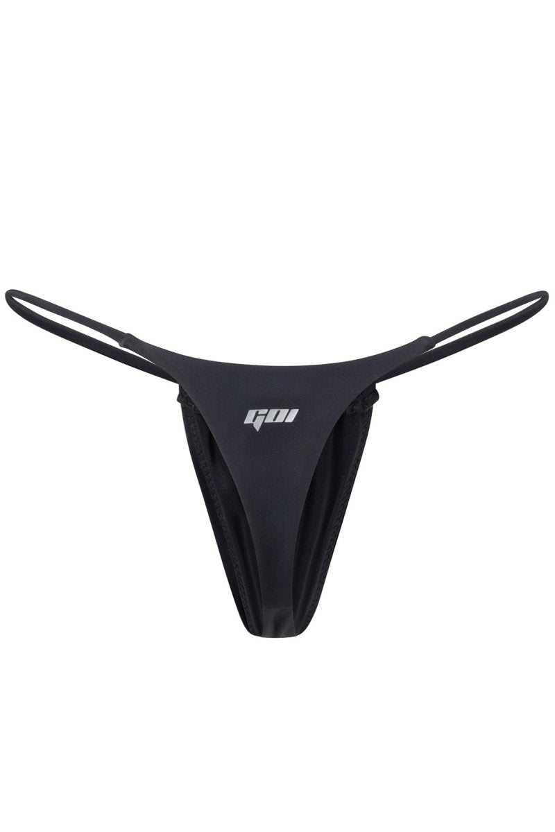 Black Sora Thong - GOI Swimwear