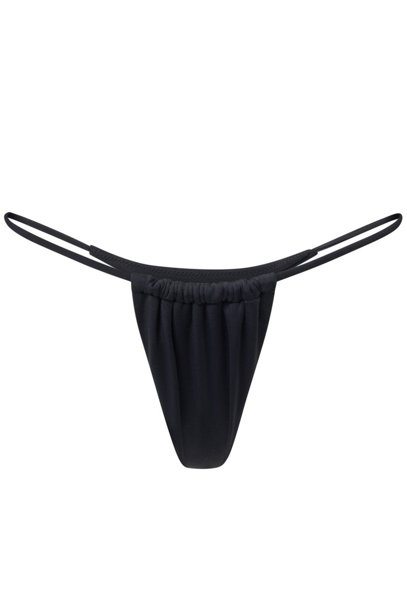 Black Sora Thong - GOI Swimwear