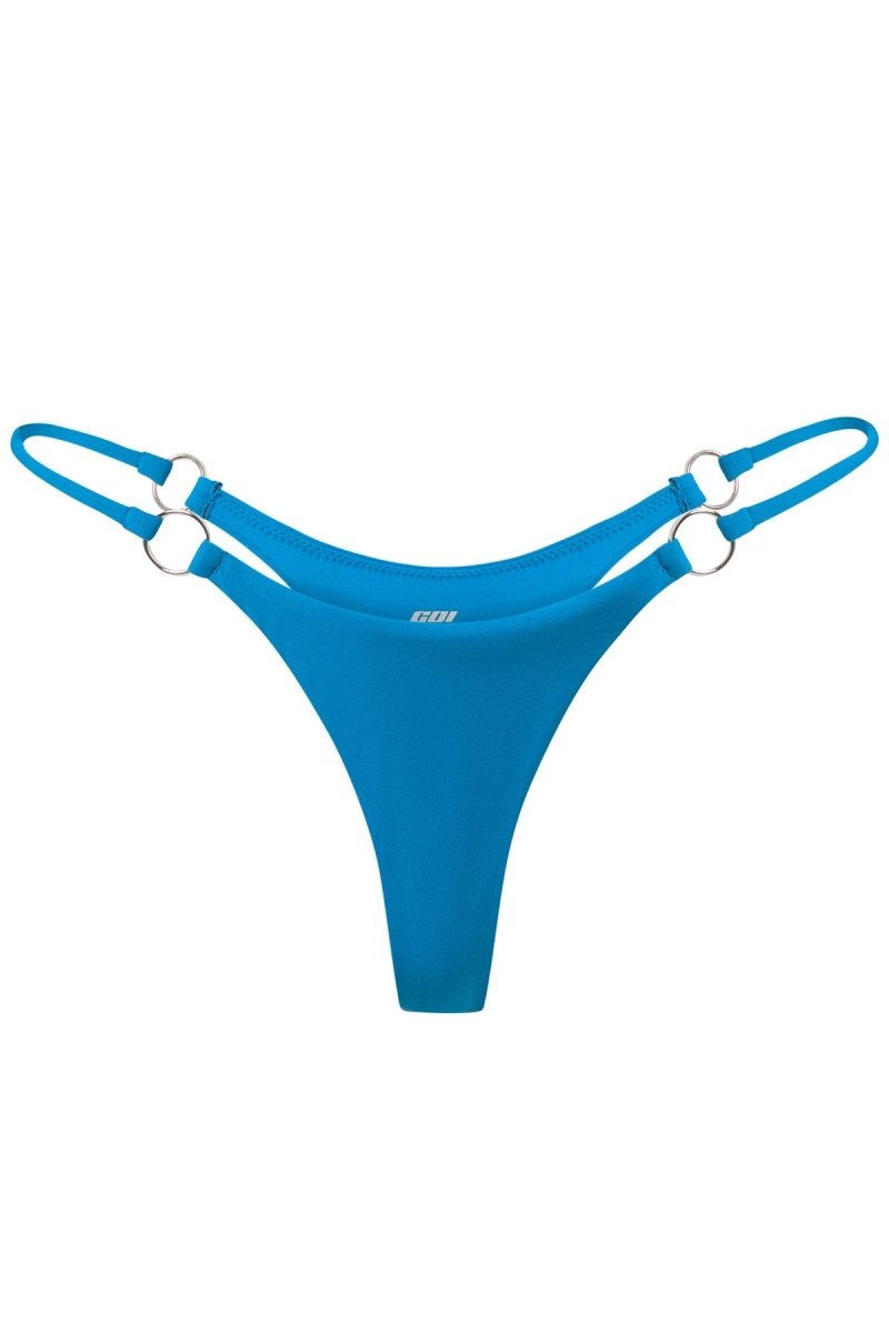 Blue Kaley Thong - GOI Swimwear