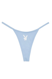 BLUE PLAYBOY AERIN THONG - GOI Swimwear