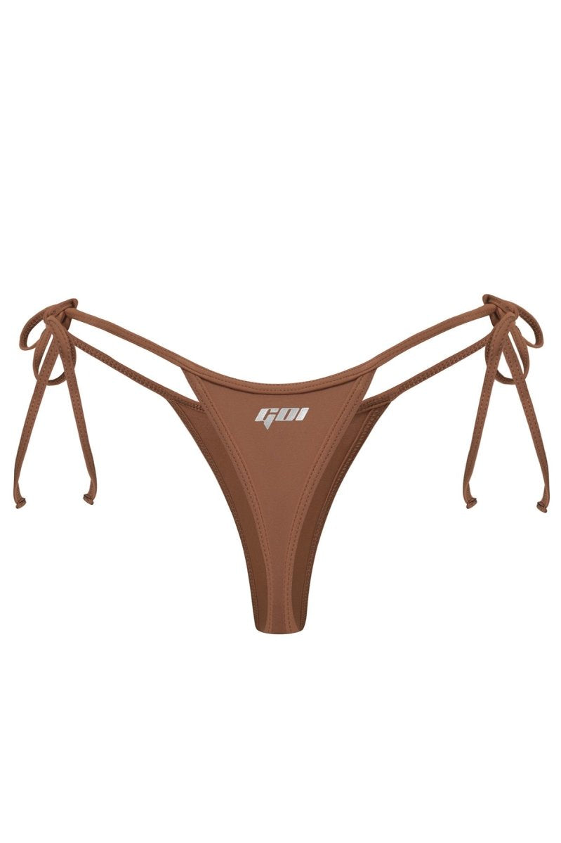 Brown Isla Thong - GOI Swimwear