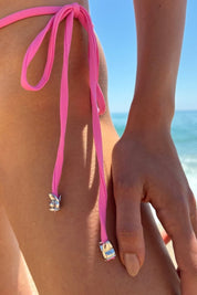 Bubblegum Playboy Bunny Bottom - GOI Swimwear