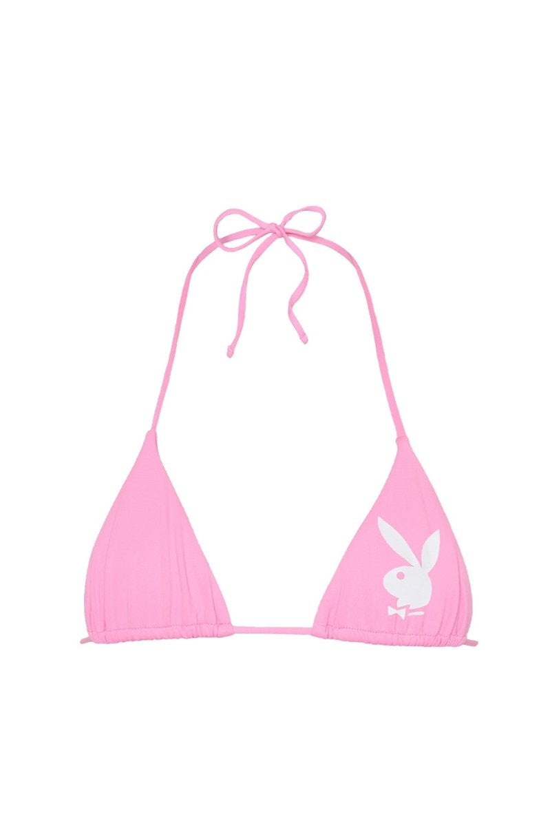 Bubblegum Playboy Bunny Top - GOI Swimwear