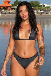 Charcoal Brandon Top - GOI Swimwear