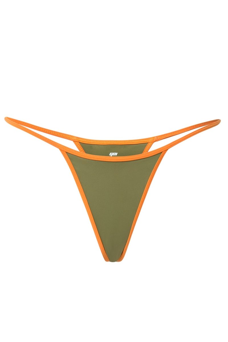 Khaki Aerin Thong - GOI Swimwear