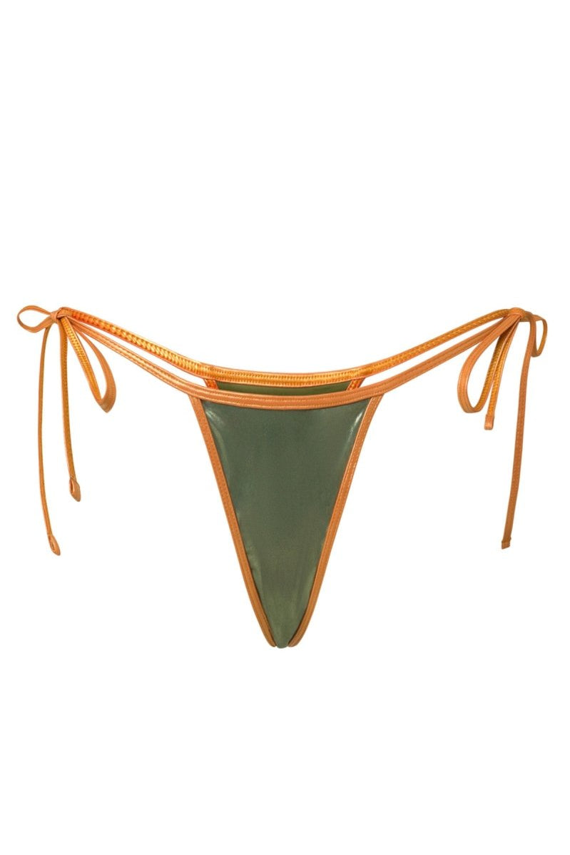 Khaki Isla Thong - GOI Swimwear