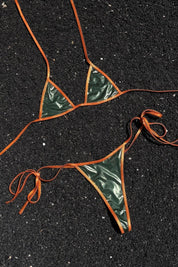 Khaki Isla Thong - GOI Swimwear