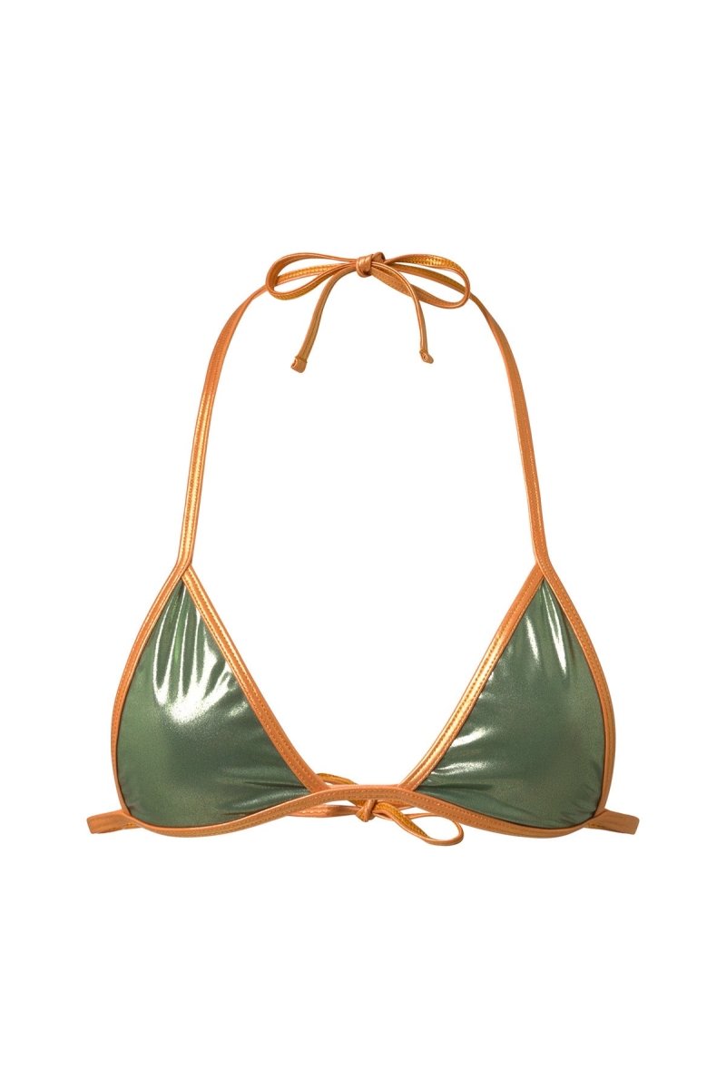 Khaki Isla Top - GOI Swimwear