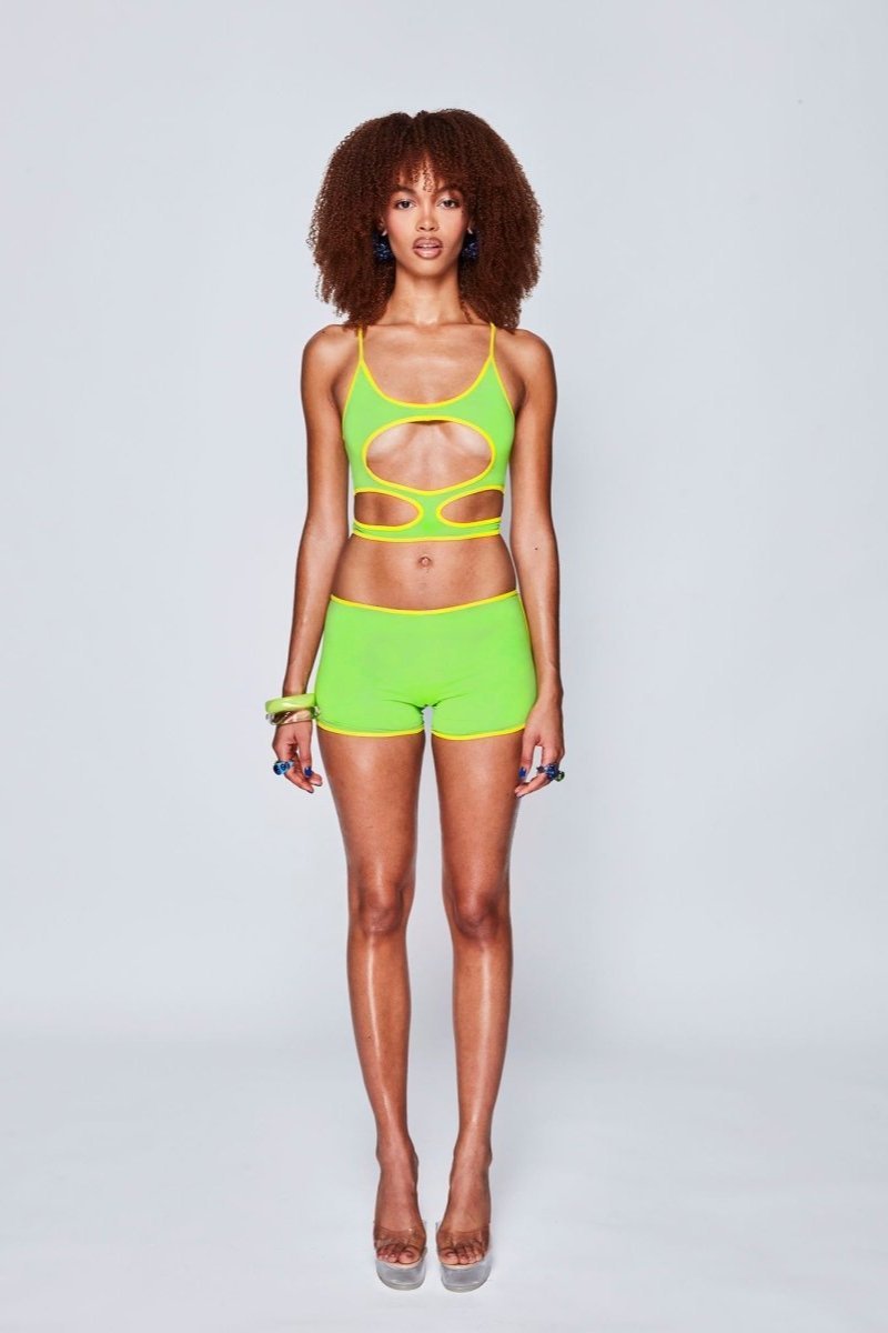 Lime Toxic Shorts - GOI Swimwear