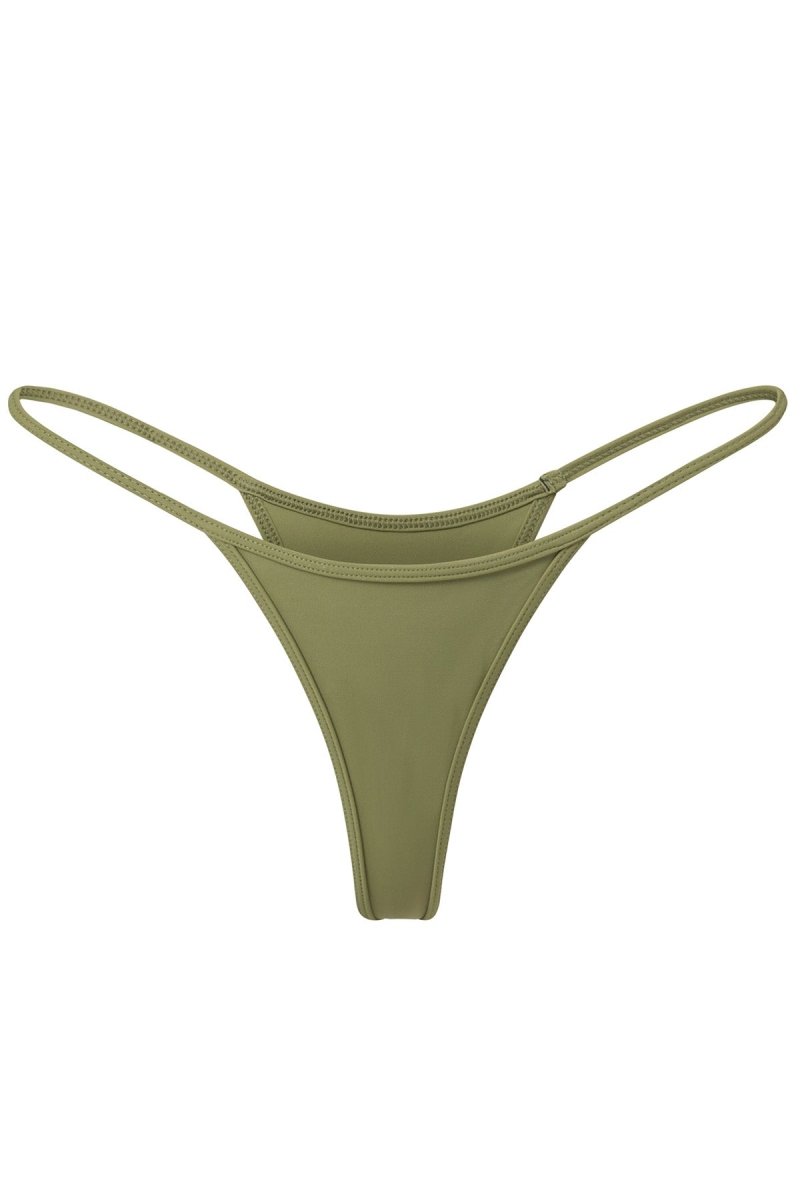 Olive Aerin Thong - GOI Swimwear