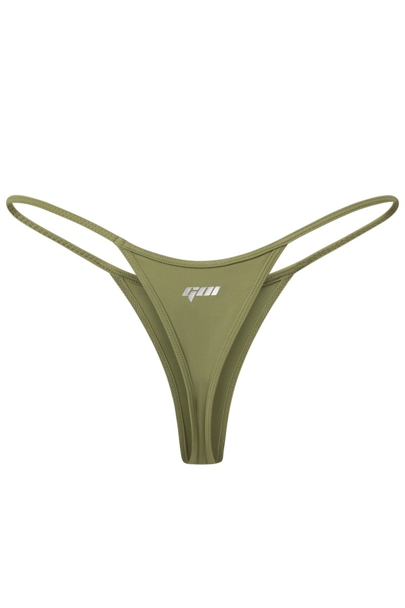 Olive Aerin Thong - GOI Swimwear