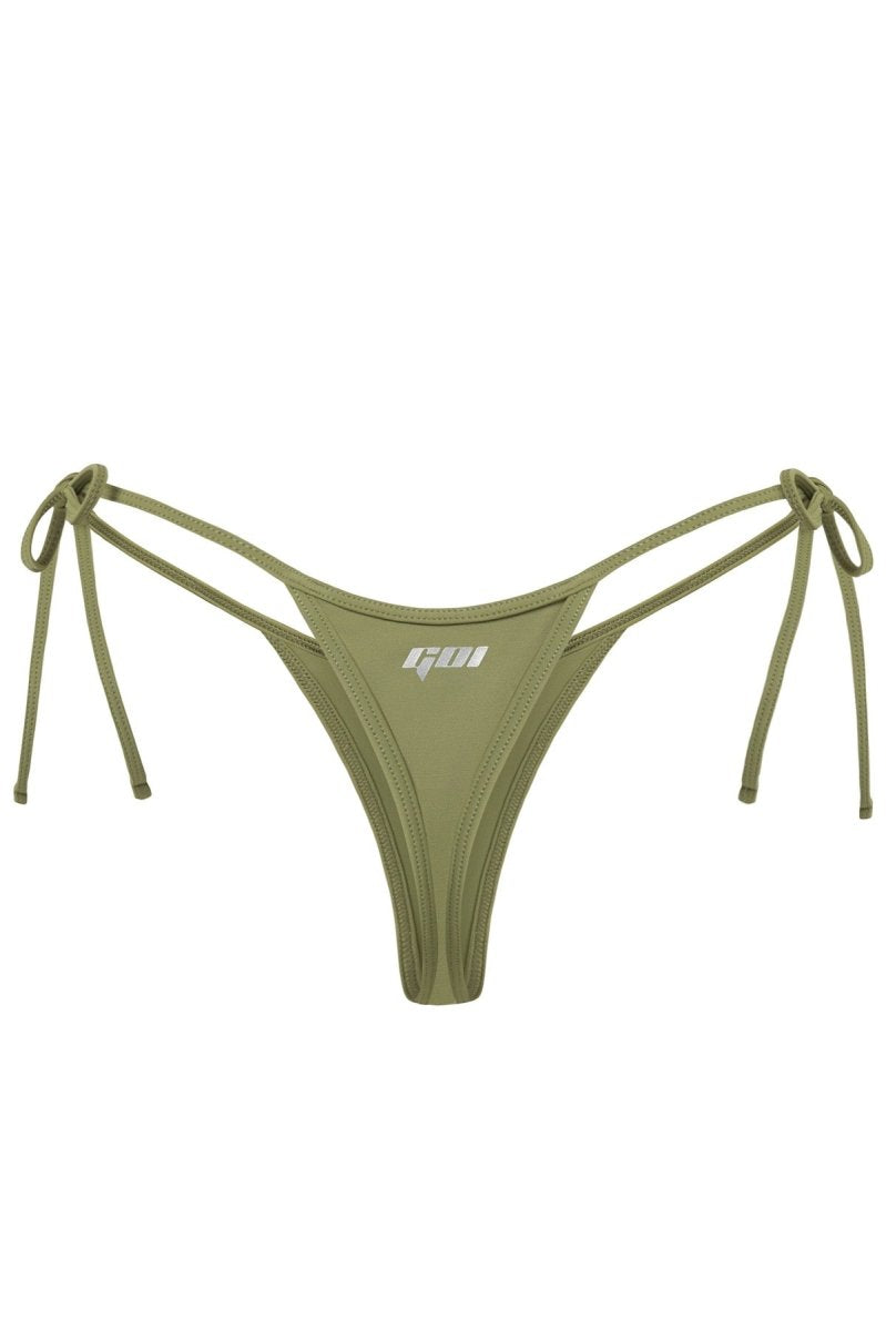Olive Isla Thong - GOI Swimwear