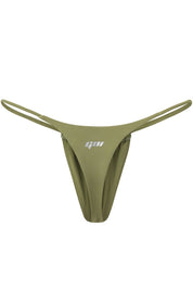 Olive Sora Thong - GOI Swimwear