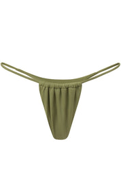 Olive Sora Thong - GOI Swimwear