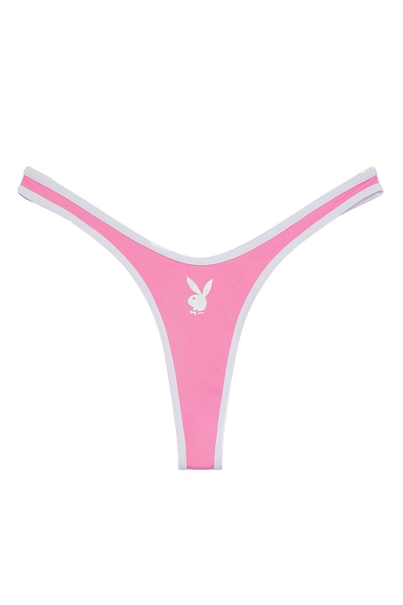 PLAYBOY PINK BIBI THONG - GOI Swimwear