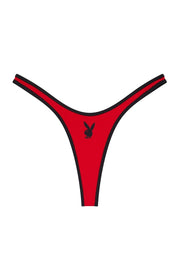 PLAYBOY RED BIBI THONG - GOI Swimwear