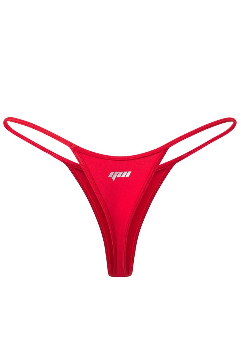Red Aerin Thong - GOI Swimwear