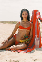 Red Aerin Top - GOI Swimwear