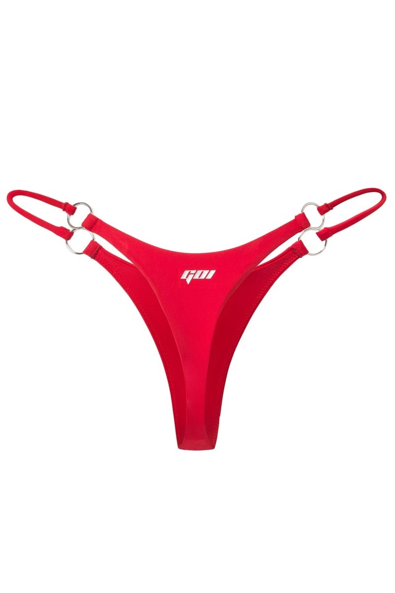 Red Kaley Thong - GOI Swimwear