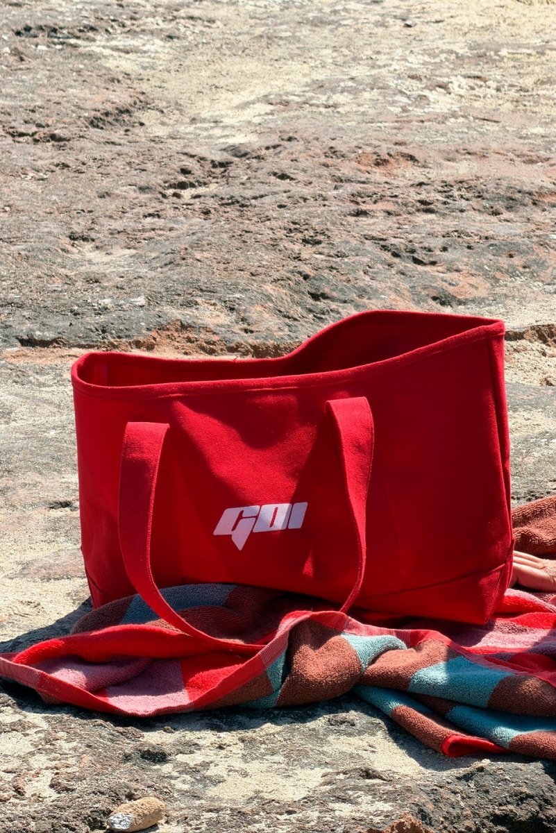 Red La Plage Bag - GOI Swimwear