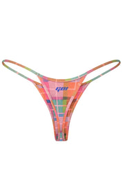 Tartan Aerin Thong - GOI Swimwear