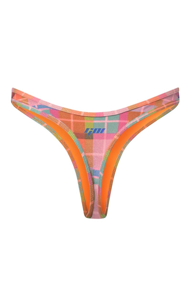 Tartan Bibi Thong - GOI Swimwear