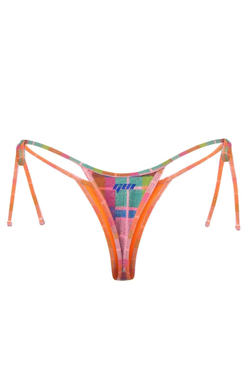 Tartan Isla Thong - GOI Swimwear