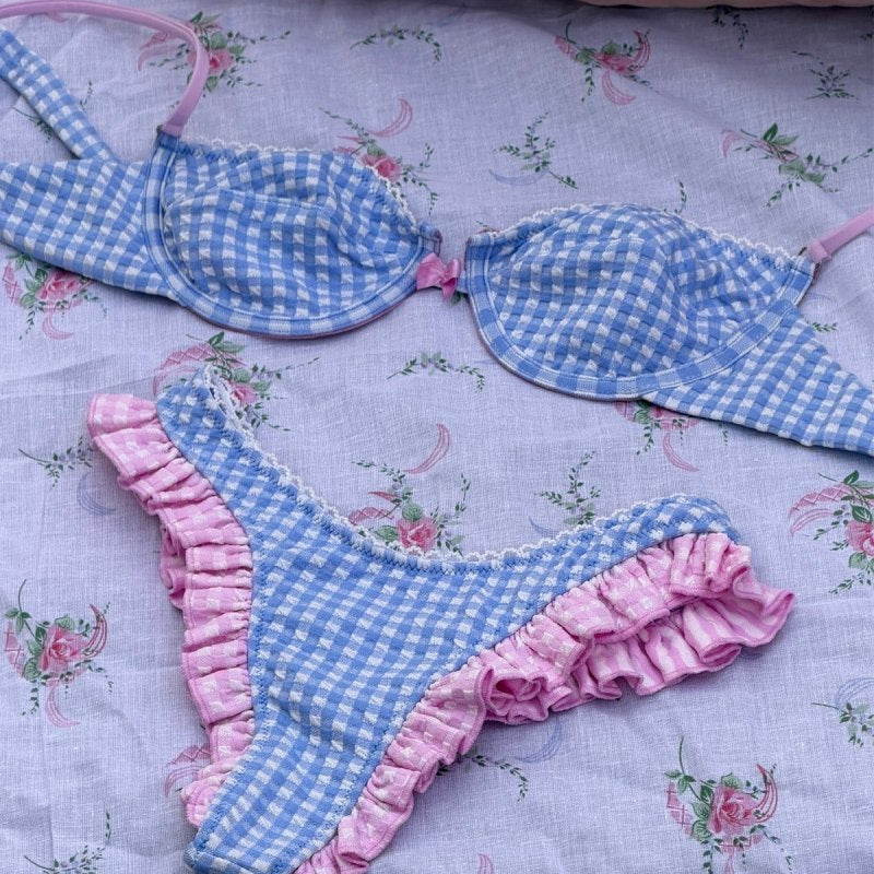 Vichy Daisy Thong - GOI Swimwear