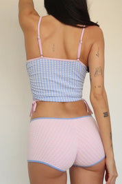 Vichy Dolly Shorts - GOI Swimwear