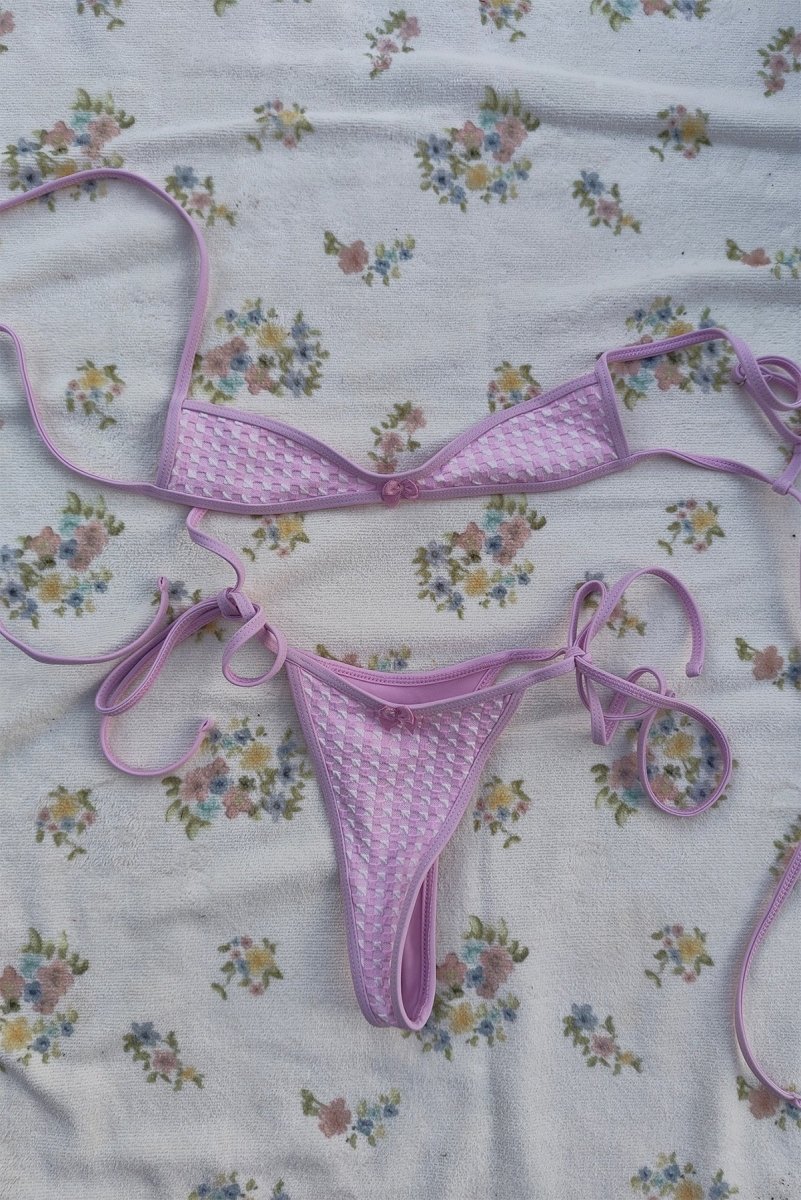 Vichy Isla Thong - GOI Swimwear